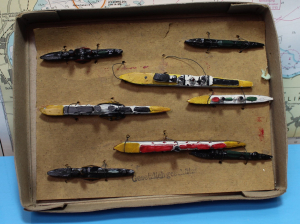 Rheinflotte (1 Set) zwischen 1880 und 1920 Hamacher Metallwaren
